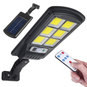 Maclean MCE446 saulės įkraunama LED gatvės lempa su judesio jutikliu, 4W, 400lm, IP54