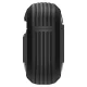Ausinių dėklas Spigen Rugged Armor, skirtas AirPods 4, juodas