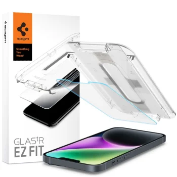 Spigen Glas.tR EZ Fit Privacy apsauginis stiklas (iPhone 13/13 Pro/14/16e)