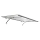 Tiesus durų stogelis STARKEDACH T-160, 160x100x30 cm, šviesiai pilkas