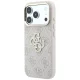 Guess dėklas iPhone 17 Pro / 18 Pro 4G & Big Strass Logo, rožinis