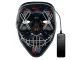 LED Light-Up Halloween / Party Mask Purge, Universal Size