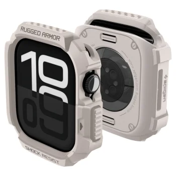 Apsauginis dėklas Spigen Rugged Armor, skirtas Apple Watch 42mm, smėlio spalvos