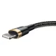 USB to Lightning Cable Baseus Cafule 1.5A 2m Gold/Black