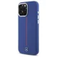 Mercedes dėklas iPhone 16 Pro Max telefonui Silicone Red Stripe MagSafe, tamsiai mėlynas