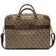 Guess 4G Printed Stripes krepšys nešiojamam kompiuteriui iki 16\", rudas