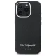Karl Lagerfeld iPhone 16 Pro dėklas Hotel RSG, juodas