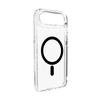 Puro Lite Mag dėklas, skirtas iPhone 17 Air, skaidrus su juodu žiedu
