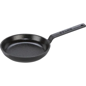 Ketaus mini keptuvė Staub 12 cm, apvali, juoda