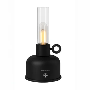 Klasikinis LED žibintas Forever Light FLR-02, juodas