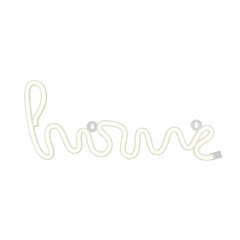 HOME LED Neon Sign for Wall Decor Battery + USB Powered FLNE21 Forever Light, Warm White