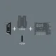 Šešiakampių raktų rinkinys Wera Tool-Check Modular Hex Key Set 1, 7 dalių