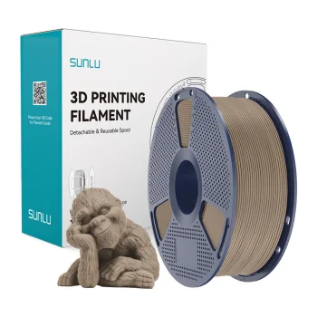 Sunlu Wood 3D spausdintuvo plastikas su medžio efektu