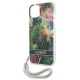Dėklas Guess Flower Strap skirtas iPhone 13 mini, Mėlynas