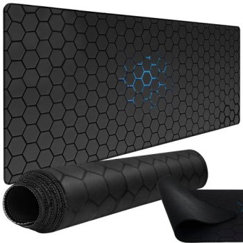 Dunmoon 24274 XXL Gaming Mouse Pad, 90x40 cm, Black/Blue