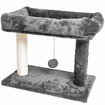 Cat Scratching Post with Bed and Toy 41cm