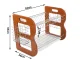 2-Tier Wooden Dish Drying Rack, Drainer with Cutlery Holder