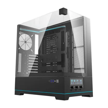 Kompiuterio korpusas Darkflash DY450 be ventiliatorių, juodas