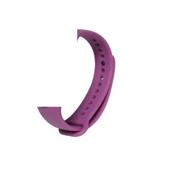 Devia Deluxe Sport silikoninis dirželis Xiaomi Mi Band 5 / 6 / 7, violetinis