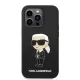 Apple iPhone 14 Pro Max 6.7\" Karl Lagerfeld Silicone Ikonik Case Cover, Black