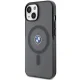 BMW Signature MagSafe dėklas iPhone 15 Plus / 14 Plus telefonui, juodas