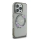 Guess iPhone 16 Pro Max dėklas IML Flowers Wreath MagSafe, juodas