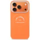 Karl Lagerfeld Karl RSG Logo MagSafe dėklas iPhone 17 Pro telefonui, oranžinis