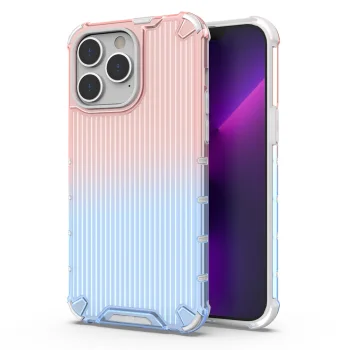 "Hurtel Ombre Protect" dėklas iPhone 14 Pro Max, rožinės ir mėlynos spalvos