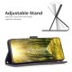 Apple iPhone 14 Pro 6.1\'\' Geometric Texture Wallet Stand Leather Phone Book Case Cover, Black