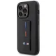 BMW Grip Stand Hot Stamp dėklas, skirtas iPhone 14 Pro, juodas