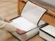 Zippered Storage Bag for Clothes, Bedding, and Blankets, Organizer 45x45x20 cm