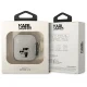 Karl Lagerfeld dėklas, skirtas Apple AirPods 1 / 2, skaidrus (Glitter)