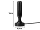 Active Indoor DVB-T2 4K FHD Antenna with Amplifier and Magnetic Base