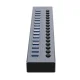 Orico BT2U3-16AB USB Šakotuvas 16x USB-A 3.0 su Jungikliais Pilkas