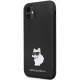Karl Lagerfeld dėklas iPhone 11 / Xr telefonui Silicone Choupette, juodas