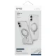Uniq Swivix 360 Rotating Kickstand dėklas telefonui iPhone 16 Plus, skaidrus