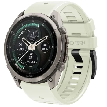 Tech-Protect silicone strap for Garmin Fenix 5/6/6 Pro/7/8/8 Pro/E/9/9 Pro (51 mm), grey