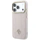 Guess Stripe Peony 4G Logo MagSafe dėklas iPhone 17 / 18 Pro Max, rožinis