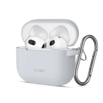 Tech-Protect dėklas Apple AirPods 3 ausinėms, pilkas