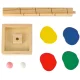 Medinis edukacinis žaislas Rutuliukų trasa Medis Montessori