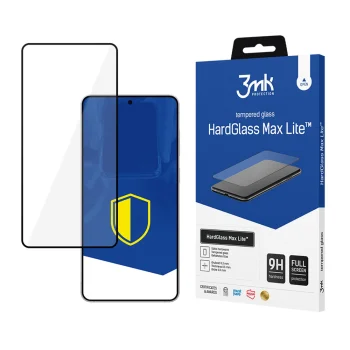 Apsauginis stiklas 3mk HardGlass Max Lite, skirtas Samsung Galaxy S25 Edge, juodas
