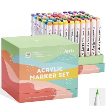 Akriliniai markeriai ARRTX 90B, 90 spalvų, Landscape Colors