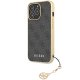 Guess iPhone 14 Pro dėklas 4G Charm, pilkas