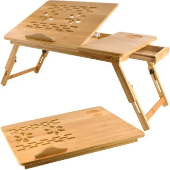 Bambukinis nešiojamojo kompiuterio staliukas Ruhhy S23452, iki 17"