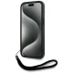 Karl Lagerfeld Saffiano Athleisure Stripes dėklas su virvele iPhone 15, raudonas