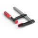 Sraigtinių spaustuvų rinkinys Bessey TGA25SET-135, 2 vnt., 250 x 120 mm, juodas / raudonas