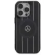Mercedes dėklas iPhone 16 Pro telefonui Double Layer Crossed Lines MagSafe, juodas