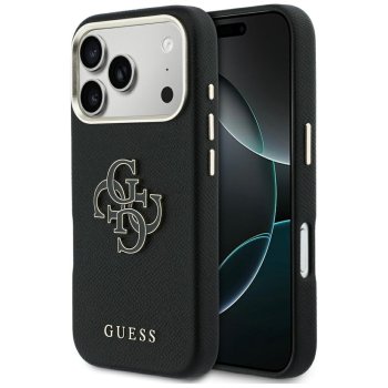 Guess FW Resin Logo Phone Case Cover iPhone 17 Pro Max - Black