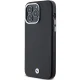 BMW Signature Wrapped Metal MagSafe dėklas iPhone 15 Pro Max, juodas