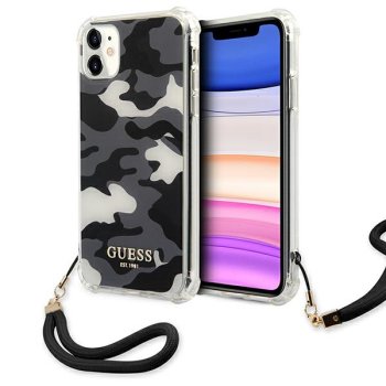 Guess Camo Collection dėklas, skirtas Apple iPhone 11 juodas